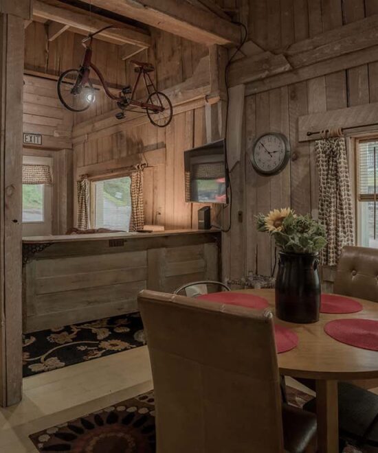 Sundown Cottage Vacation Rental Open Plan Dining Room