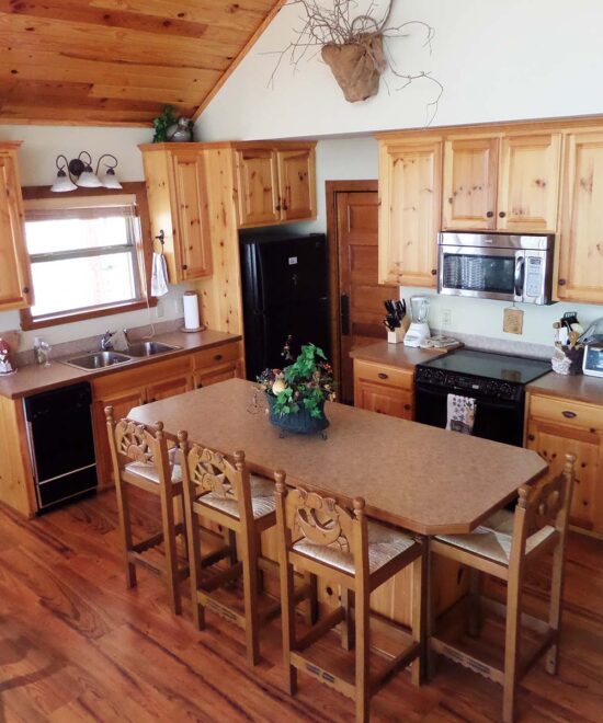 War Eagle Lake House Kitchen Island
