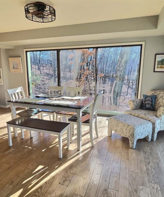 Tranquil Mountain Retreat Dining Room