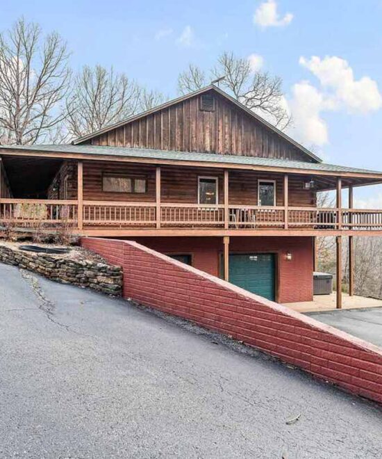 View Point Cabin Vacation Rental Wrap Around Porch