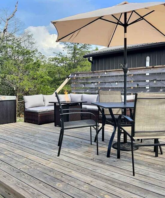 Bunkroom at Hogscald Vacation Rental Patio Furniture