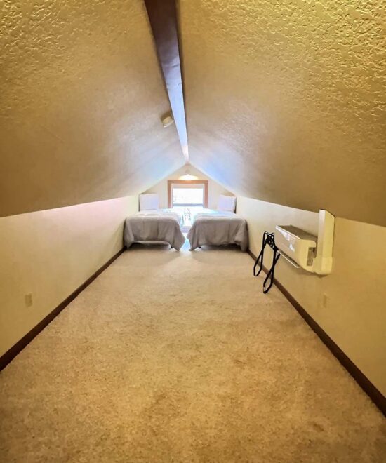 War Eagle Lake House Twin Beds in Upstairs Loft