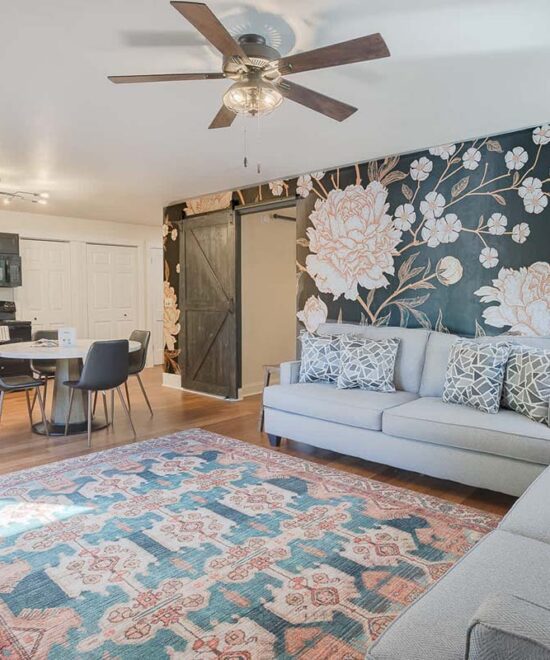 Hosted Journey Haven Suites Back Living Room