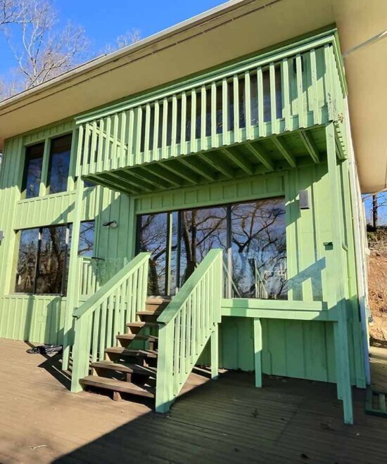 Tranquil Mountain Retreat View of Home from Deck
