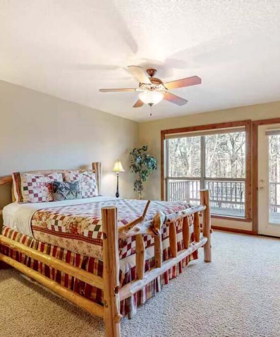 War Eagle Lake House Master Bedroom