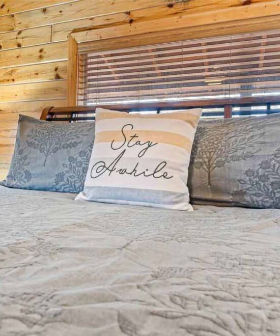 View Point Cabin Vacation Rental Bedroom Decor