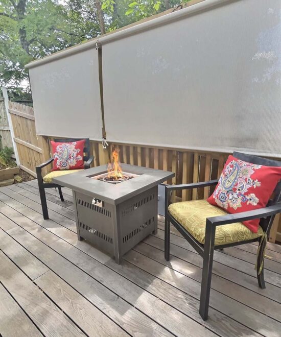 Hosted Journey Haven Suite Porch Fire Pit