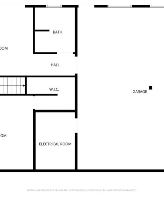 View Point Cabin Vacation Rental Lower Level Floor Plan